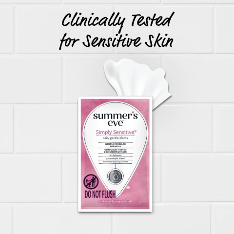 Simply Sensitive® Daily Gentle Individual Cloths